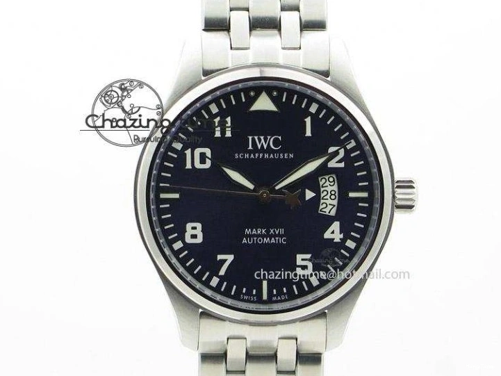MIROTIME 0519 Classic PILOT IW389001 ZF 1:1 Best Edition Ceramic Case Green Dial on Green Nylon Strap A7750 (Function Same As Genuine) 7160